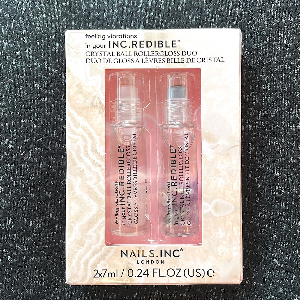 NEW Nails.Inc INC.REDIBLE Crystal Ball RollerGloss Duo Heal Yourself&Find Love
